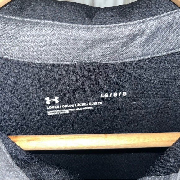 Under Armor Black Graphite Men’s Tech Polo Large - Picture 5 of 5